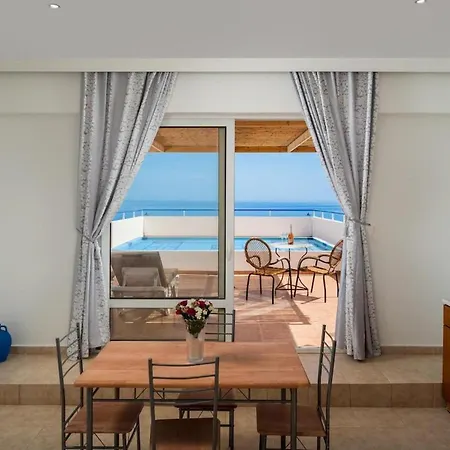 아파트 Stegna Sunrise Sleeps 4 Pool